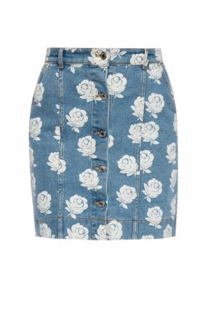 Floral-printed denim skirt, zdjęcie 1 Floral-printed denim skirt od Kenzo